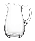 Leonardo Giardino Krug, handgefertigter Glas-Krug, spülmaschinengeeignete Wasser-Karaffe mit Henkel, 1750 ml, 010238