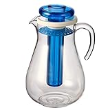 bremermann Aroma- und Kühlkrug, mit Kühlstab und Sieb, 2,8 Liter Kühlkaraffe (Blau)