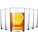 Krosno Wasser-Gläser Trinkgläser Tee-Gläser | Set von 6 | 250 ML | Basic Kollektion | Perfekt für Zuhause, Restaurants und Partys | Spülmaschinenf