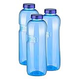 Greiner Greiner 3 x 1 Liter Trinkflasche Tritan Trinkflasche ohne Bisphenol A BPA